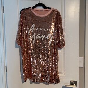 Sequin Champagne Gang Dress
